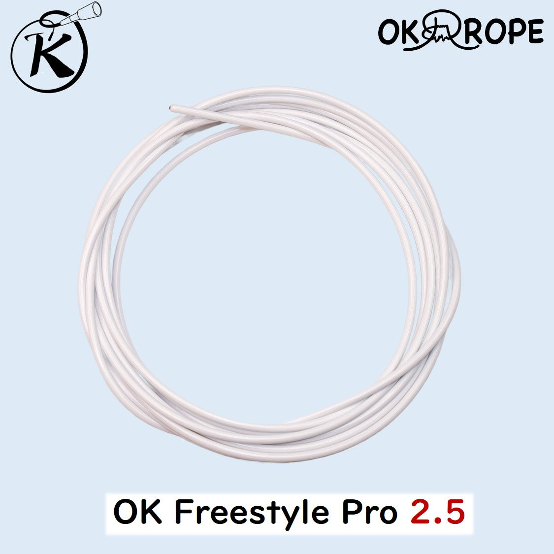 OK Freestyle Pro 2.3/2.5/2.8/3.0/3.2/3.7 ロープのみ -ワイヤー入りビニールロープ