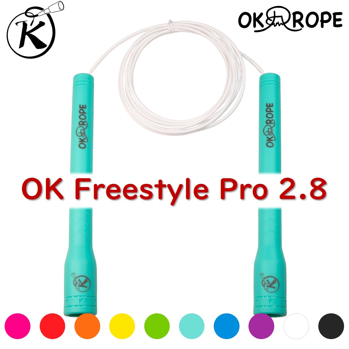 [フリーススタイル新時代！] OK Freestyle Pro 2.8/3.0 -ワイヤー入りビニールロープ – OK ROPE なわとび専門 ...