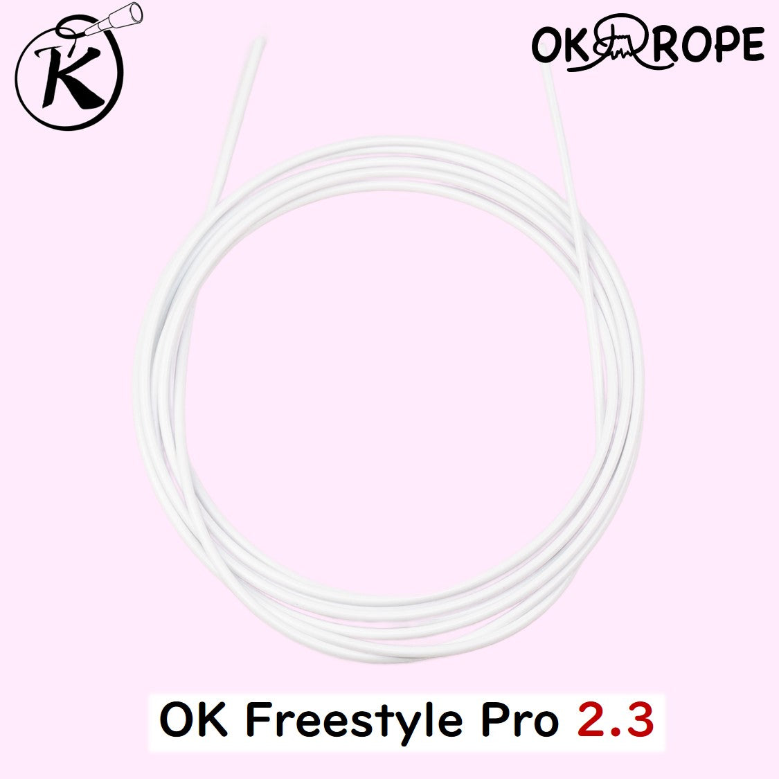 OK Freestyle Pro 2.3/2.5/2.8/3.0/3.2 ロープのみ -ワイヤー入りビニールロープ