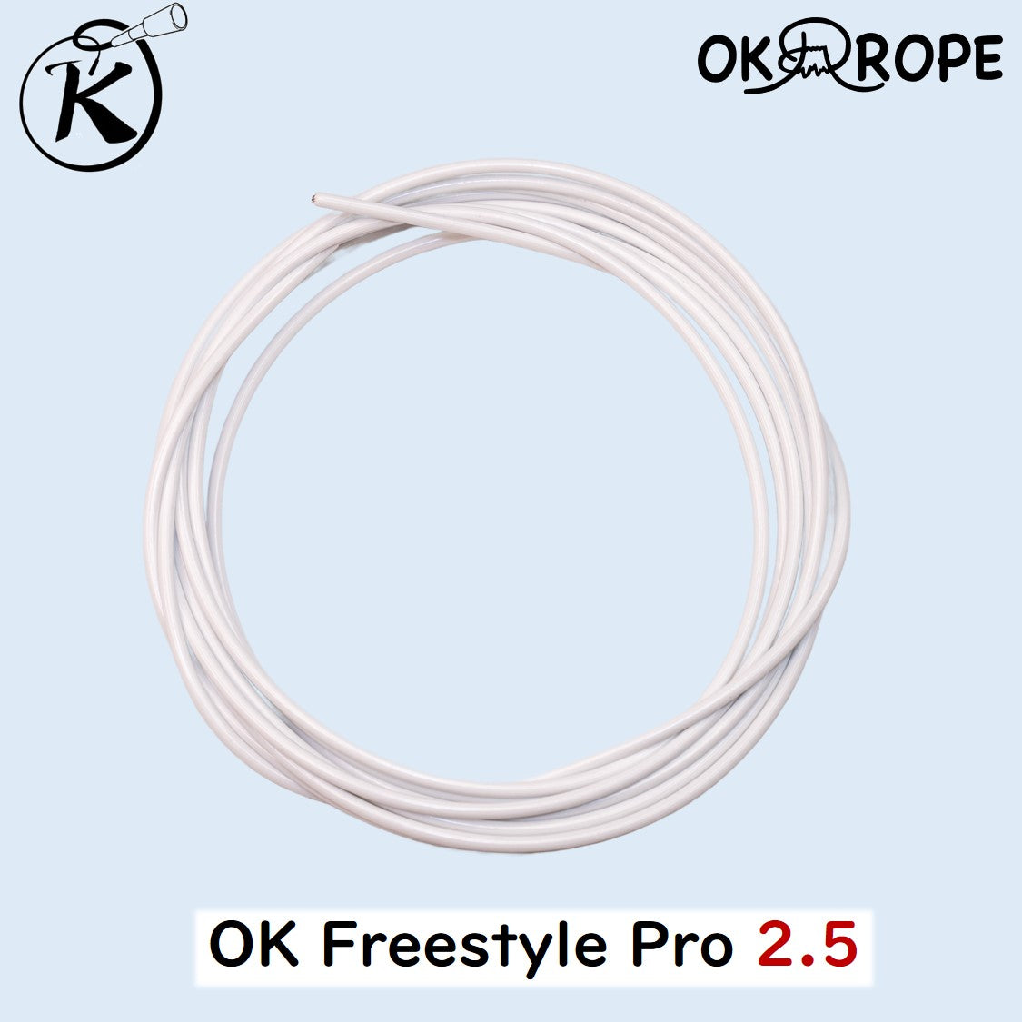 OK Freestyle Pro 2.3/2.5/2.8/3.0/3.2 ロープのみ -ワイヤー入りビニールロープ