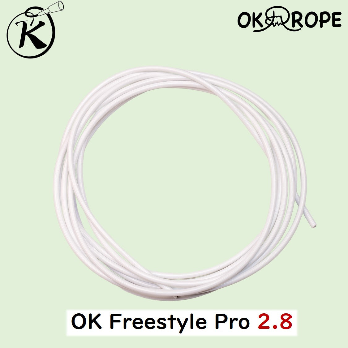 OK Freestyle Pro 2.3/2.5/2.8/3.0/3.2 ロープのみ -ワイヤー入りビニールロープ