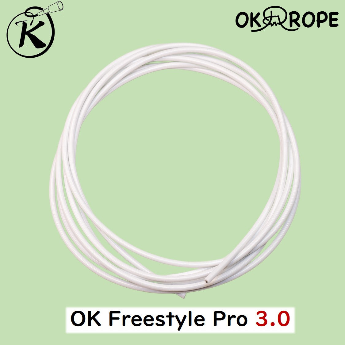 OK Freestyle Pro 2.3/2.5/2.8/3.0/3.2 ロープのみ -ワイヤー入りビニールロープ